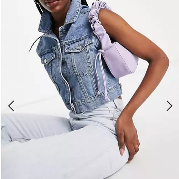 French Connection Truffle Collection ruched handle bag in Purple - Picture 16 of 16